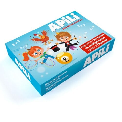 Jeu de 60 Cartes les Tables de Multiplication Apili